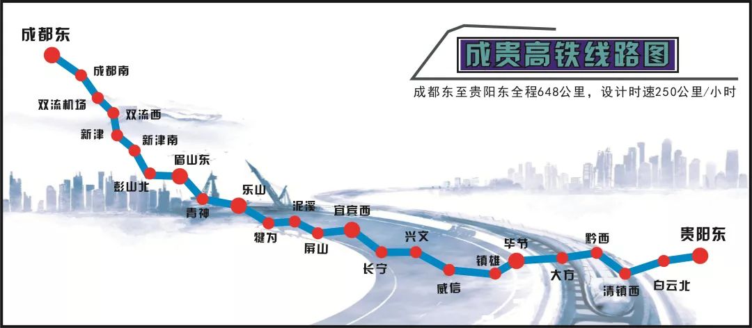 成貴高鐵將于2019年12月16日全線通車！