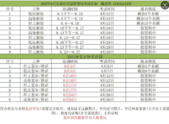 石家莊辦理電工證7-10天，流程簡單（官方報名）